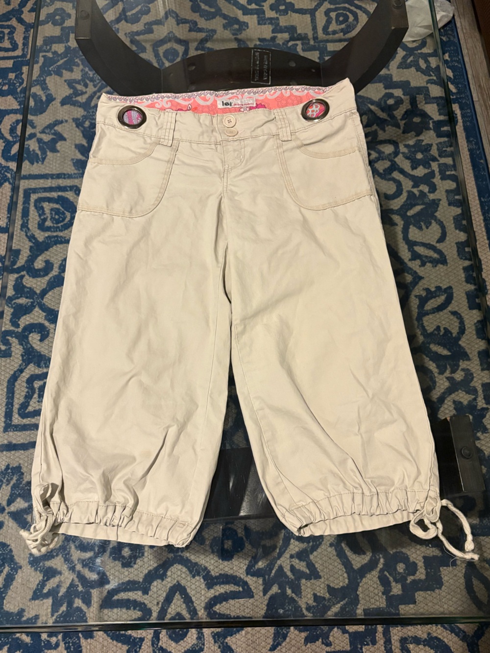 Y2K Lei cargo capri